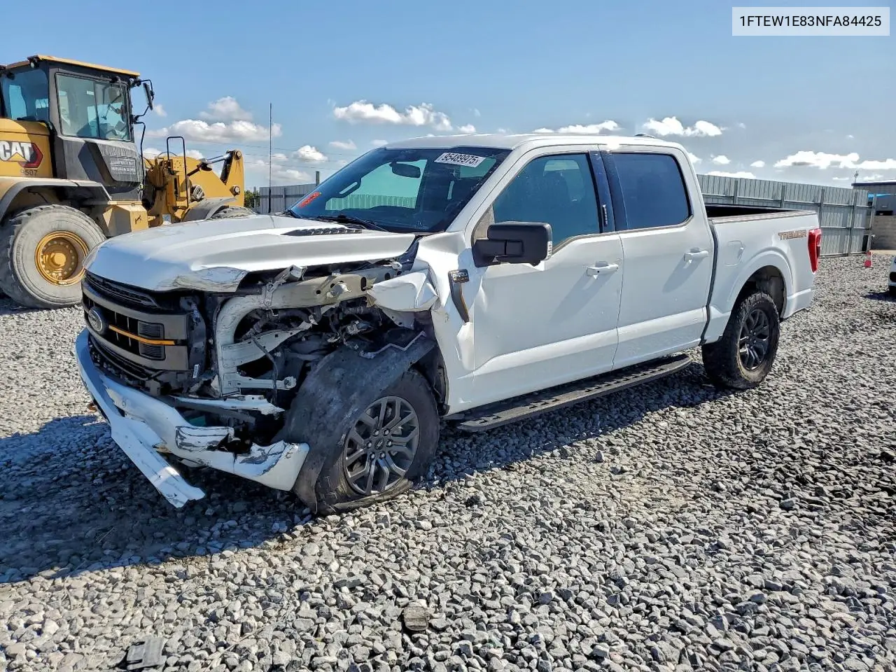 1FTEW1E83NFA84425 2022 Ford F150 Supercrew