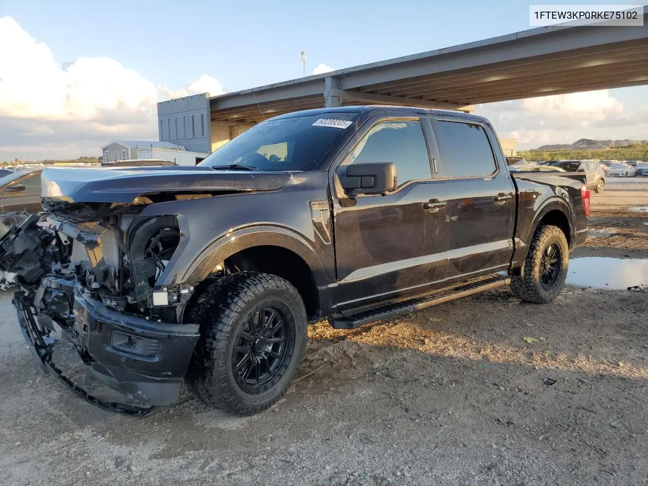1FTEW3KP0RKE75102 2024 Ford F150 Xlt