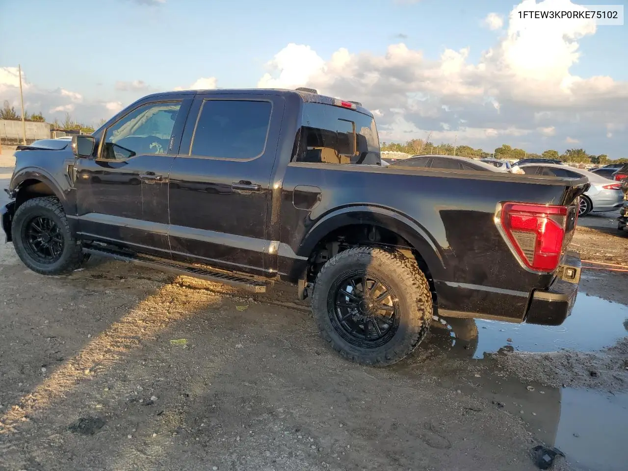 1FTEW3KP0RKE75102 2024 Ford F150 Xlt