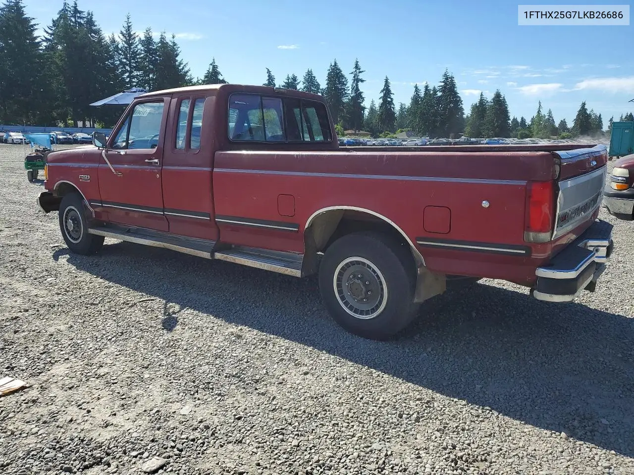 1990 Ford F250 VIN: 1FTHX25G7LKB26686 Lot: 57549096