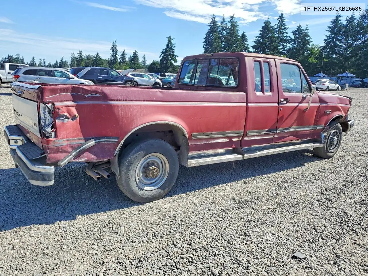 1990 Ford F250 VIN: 1FTHX25G7LKB26686 Lot: 57549096