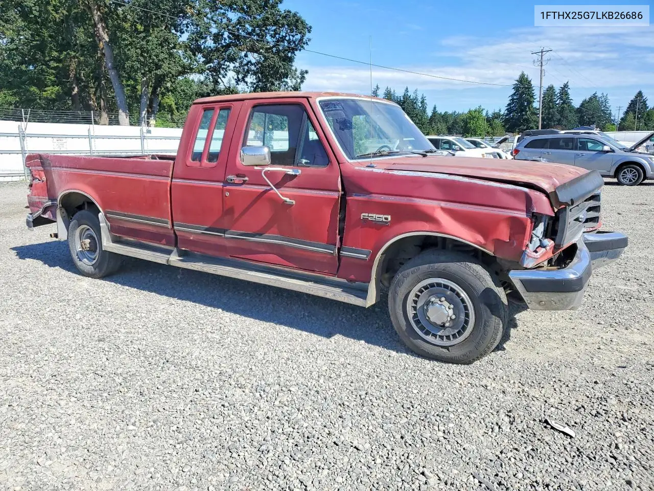 1990 Ford F250 VIN: 1FTHX25G7LKB26686 Lot: 57549096