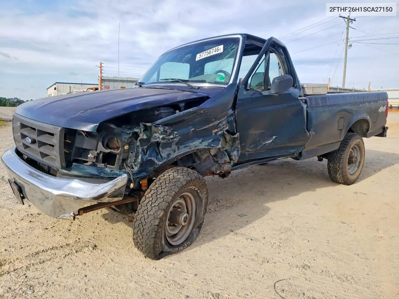 1995 Ford F250 VIN: 2FTHF26H1SCA27150 Lot: 57756746