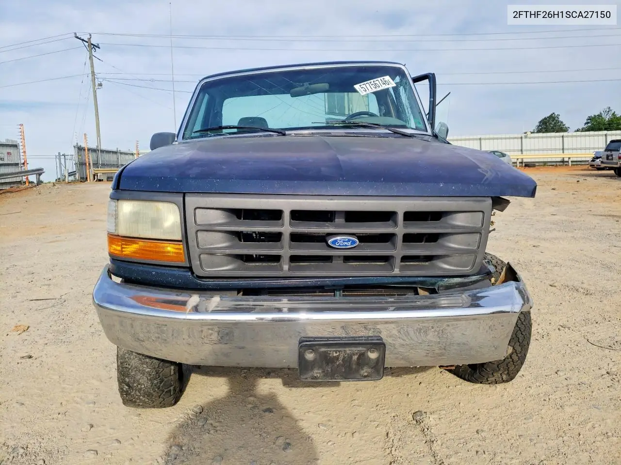 1995 Ford F250 VIN: 2FTHF26H1SCA27150 Lot: 57756746