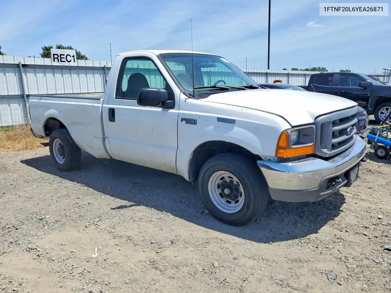2000 Ford F250 Super Duty VIN: 1FTNF20L6YEA26871 Lot: 53436146