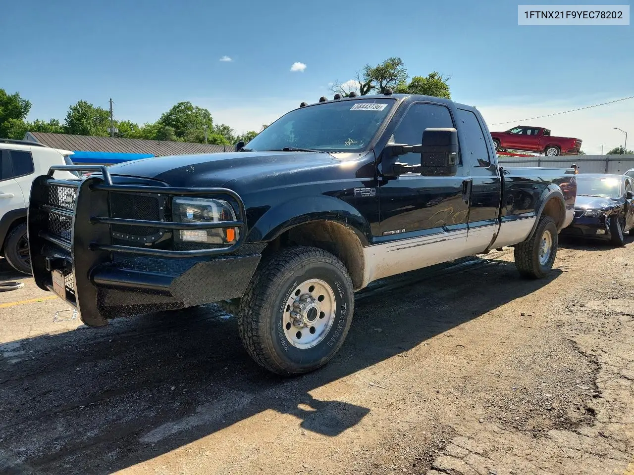 2000 Ford F250 Super Duty VIN: 1FTNX21F9YEC78202 Lot: 58443736