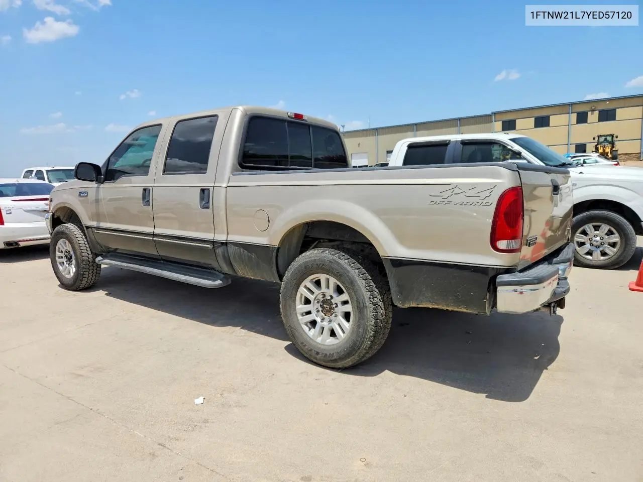 2000 Ford F250 Super Duty VIN: 1FTNW21L7YED57120 Lot: 60675876