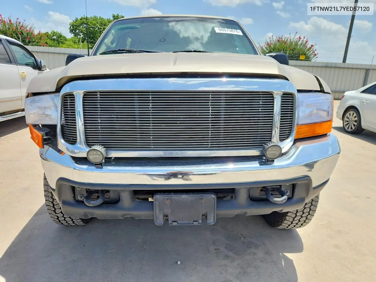 2000 Ford F250 Super Duty VIN: 1FTNW21L7YED57120 Lot: 60675876