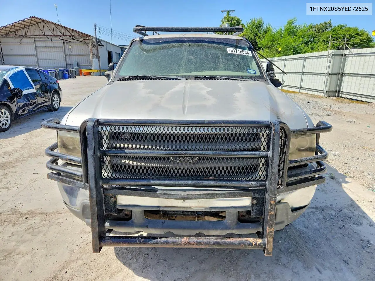 2000 Ford F250 Super Duty VIN: 1FTNX20S5YED72625 Lot: 61716536