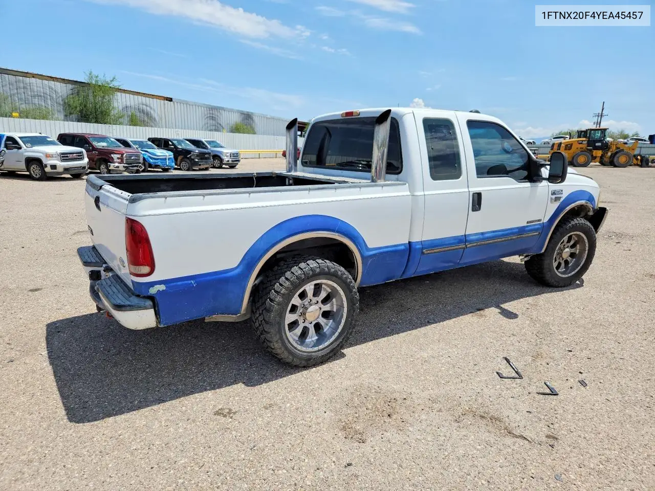 2000 Ford F250 Super Duty VIN: 1FTNX20F4YEA45457 Lot: 61717556