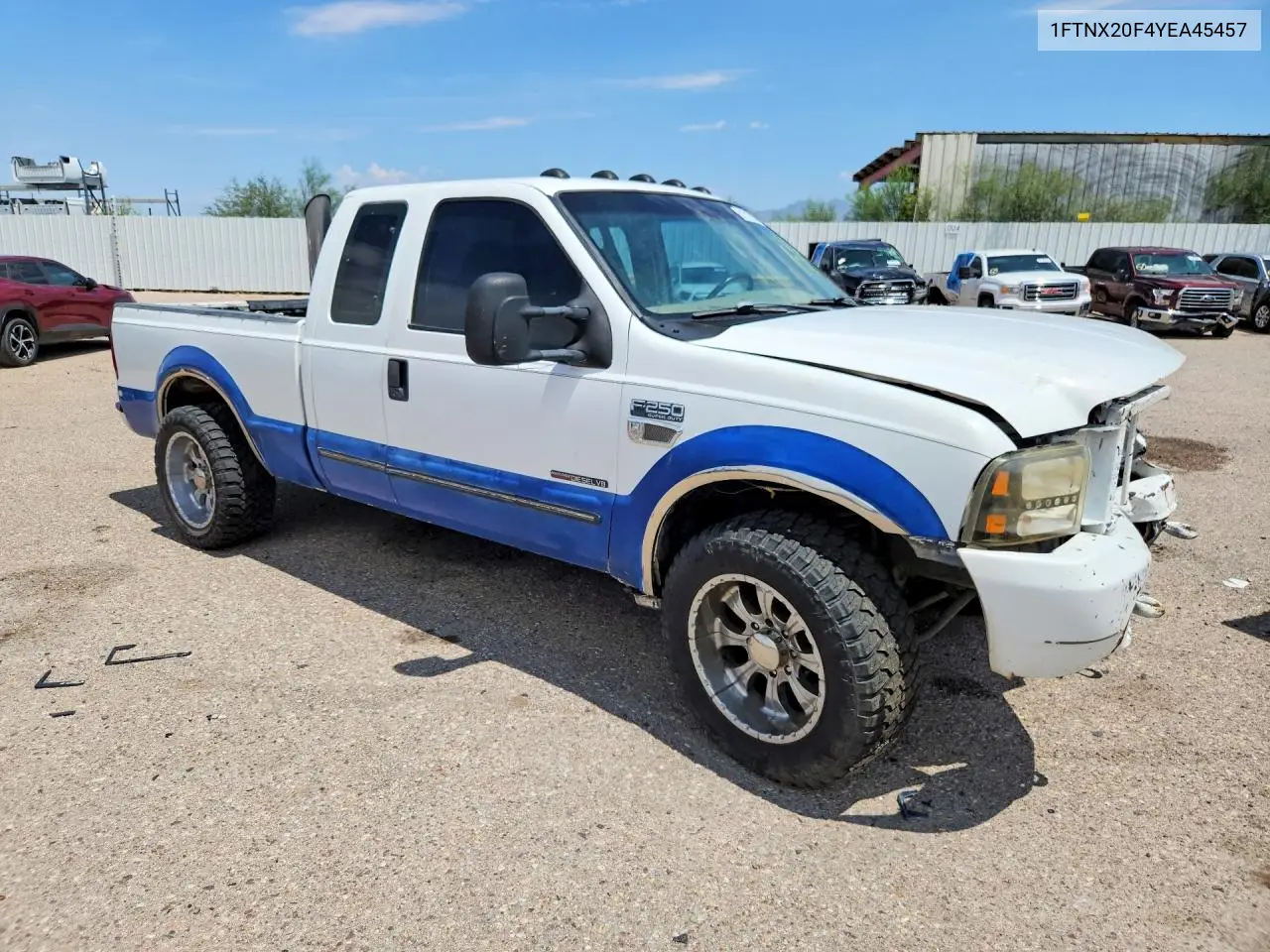2000 Ford F250 Super Duty VIN: 1FTNX20F4YEA45457 Lot: 61717556