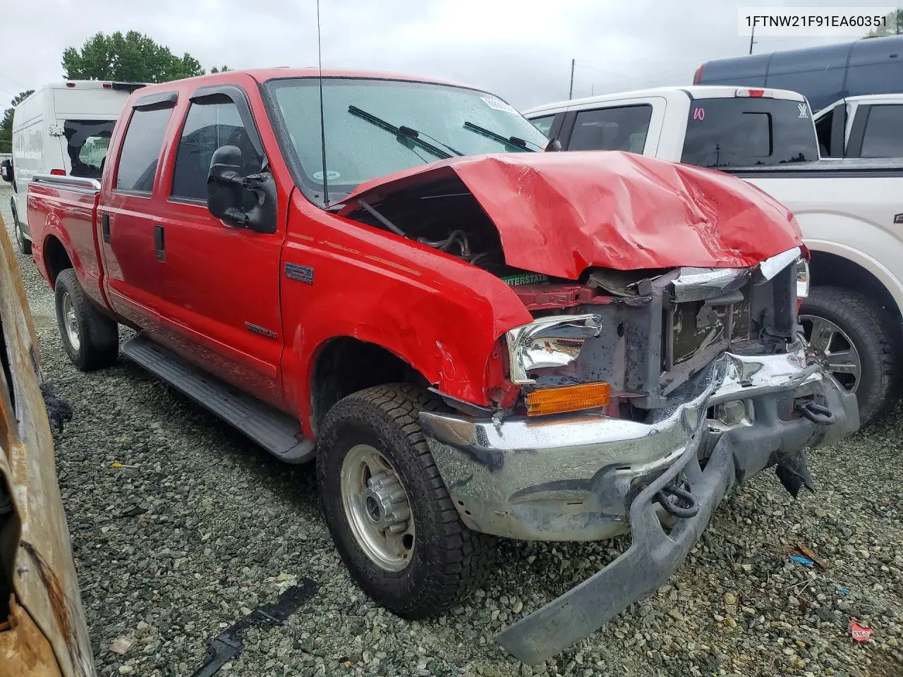2001 Ford F250 Super Duty VIN: 1FTNW21F91EA60351 Lot: 60833206