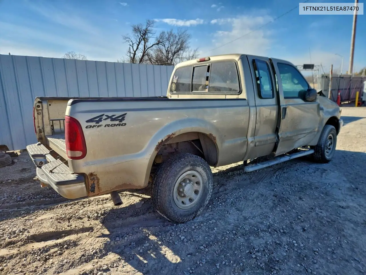 1FTNX21L51EA87470 2001 Ford F250 Super Duty