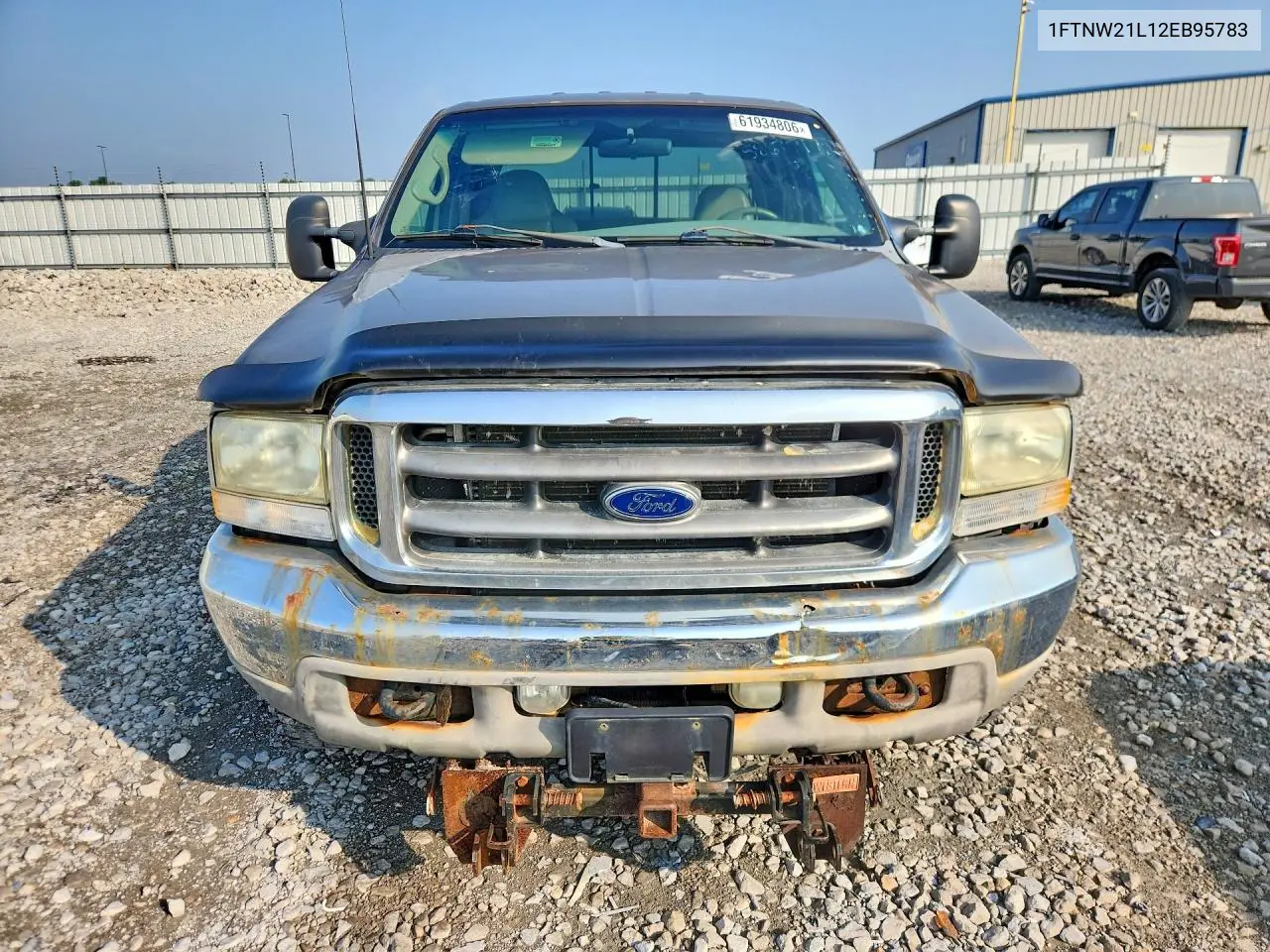 2002 Ford F250 Super Duty VIN: 1FTNW21L12EB95783 Lot: 61934806