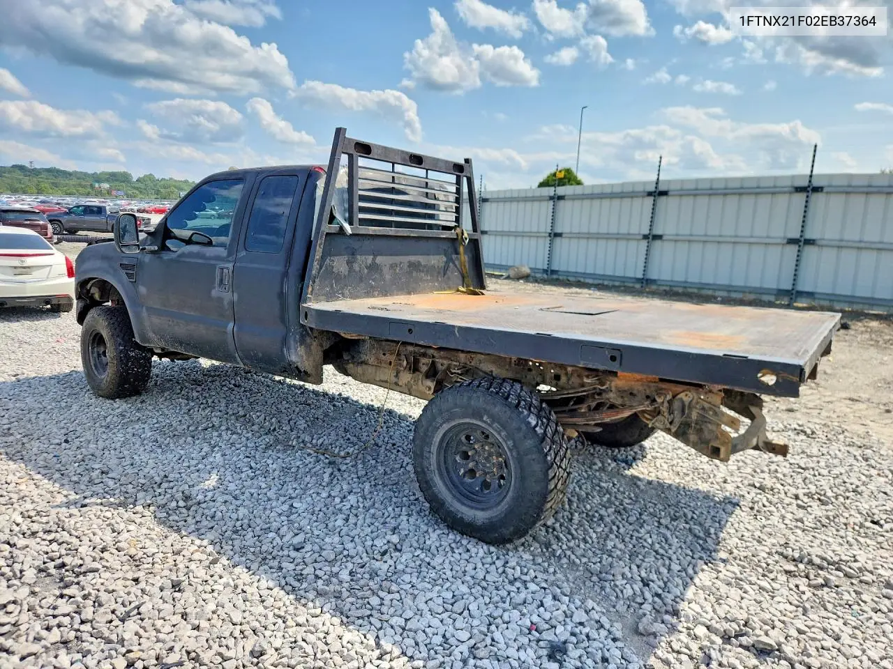 2002 Ford F250 Super Duty VIN: 1FTNX21F02EB37364 Lot: 62020016