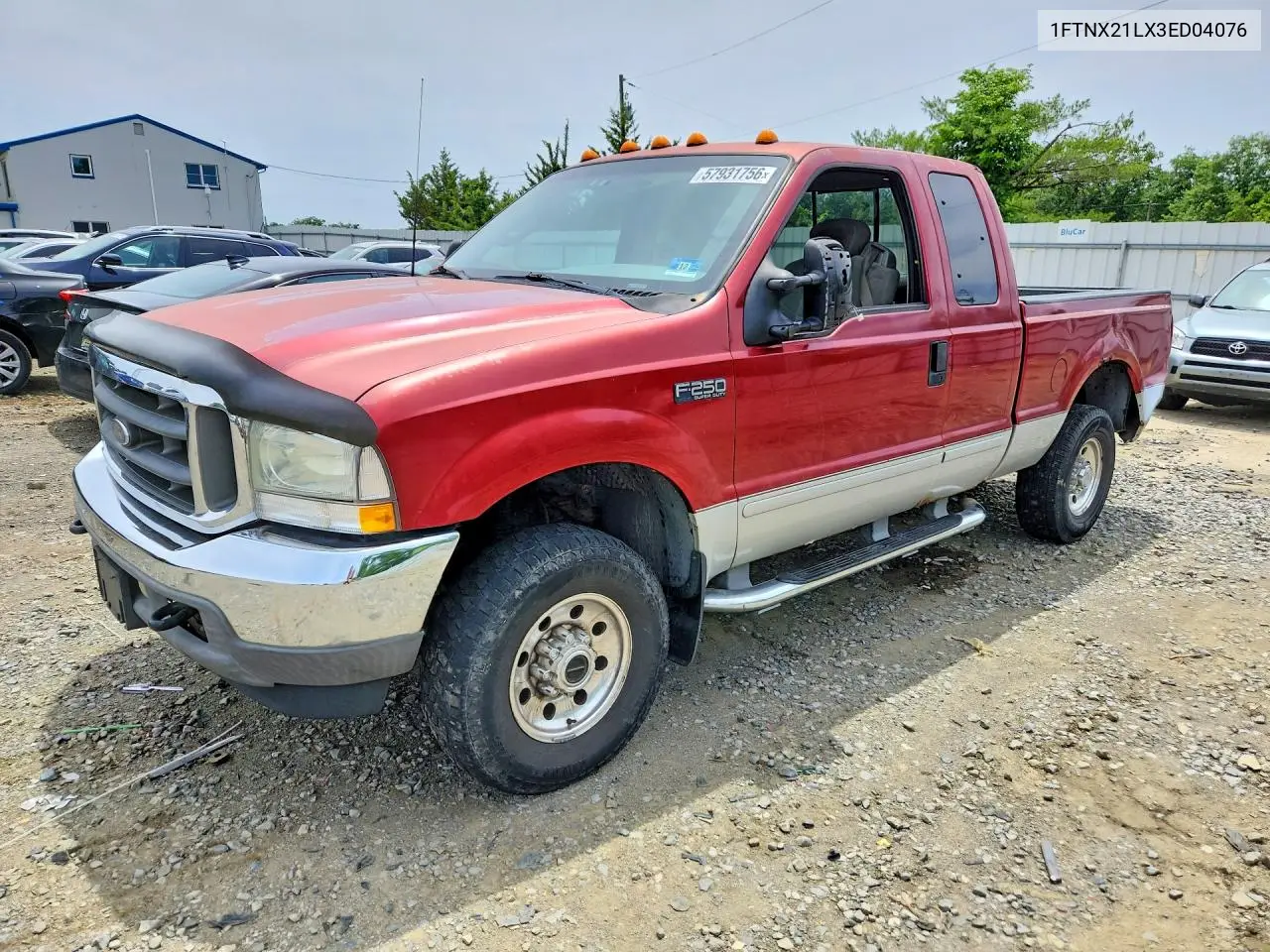 2003 Ford F250 Super Duty VIN: 1FTNX21LX3ED04076 Lot: 57931756