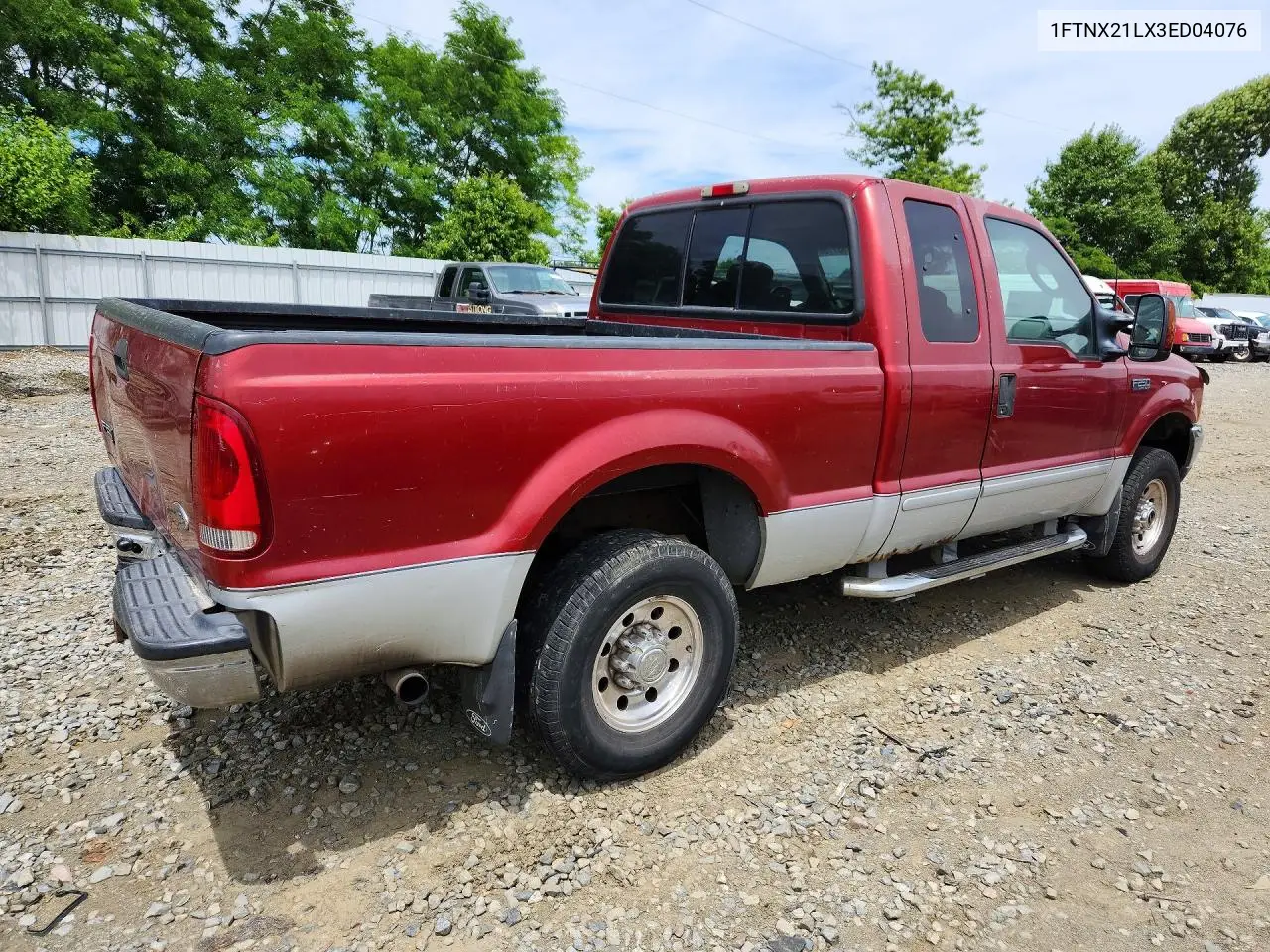 2003 Ford F250 Super Duty VIN: 1FTNX21LX3ED04076 Lot: 57931756