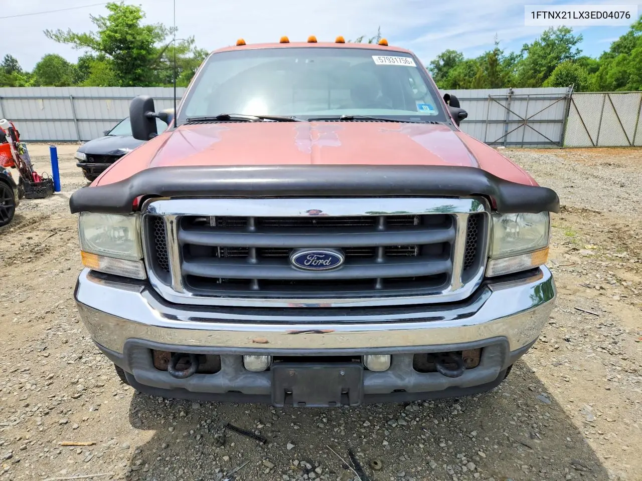 2003 Ford F250 Super Duty VIN: 1FTNX21LX3ED04076 Lot: 57931756