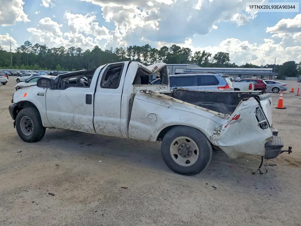 2003 Ford F250 Super Duty VIN: 1FTNX20L93EA90344 Lot: 59618706