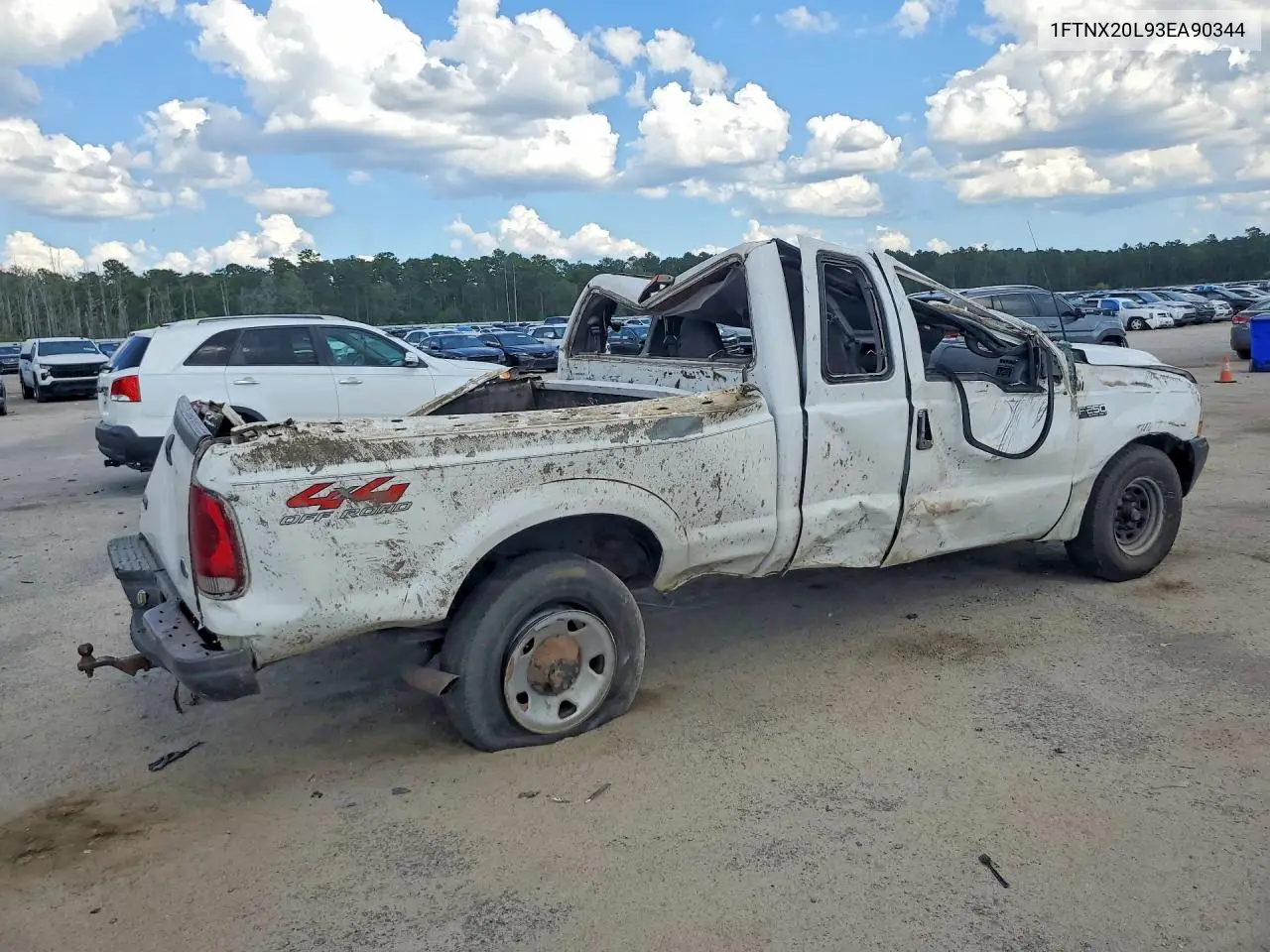 2003 Ford F250 Super Duty VIN: 1FTNX20L93EA90344 Lot: 59618706