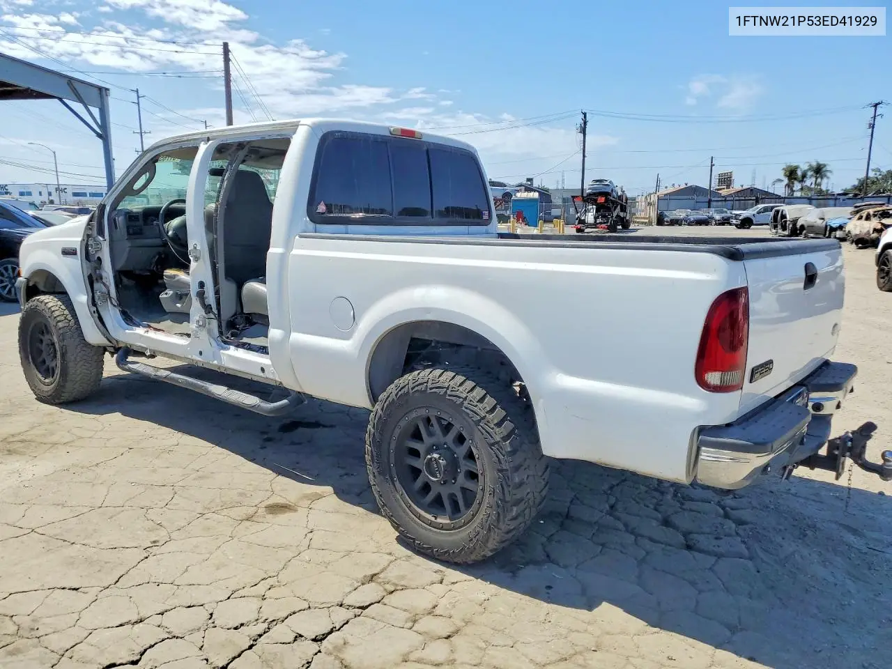 2003 Ford F250 Super Duty VIN: 1FTNW21P53ED41929 Lot: 61765116