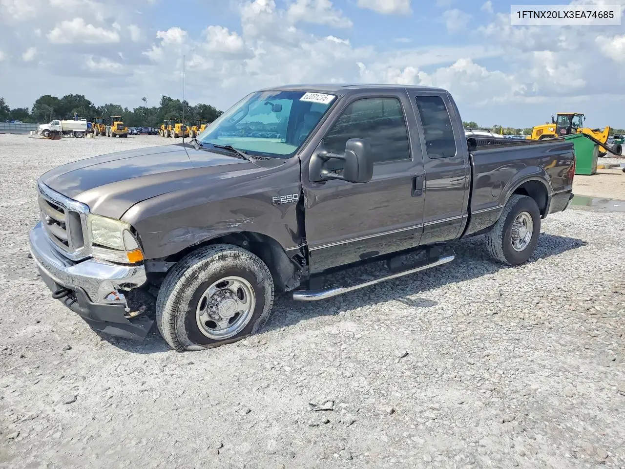 2003 Ford F250 Super Duty VIN: 1FTNX20LX3EA74685 Lot: 62031226