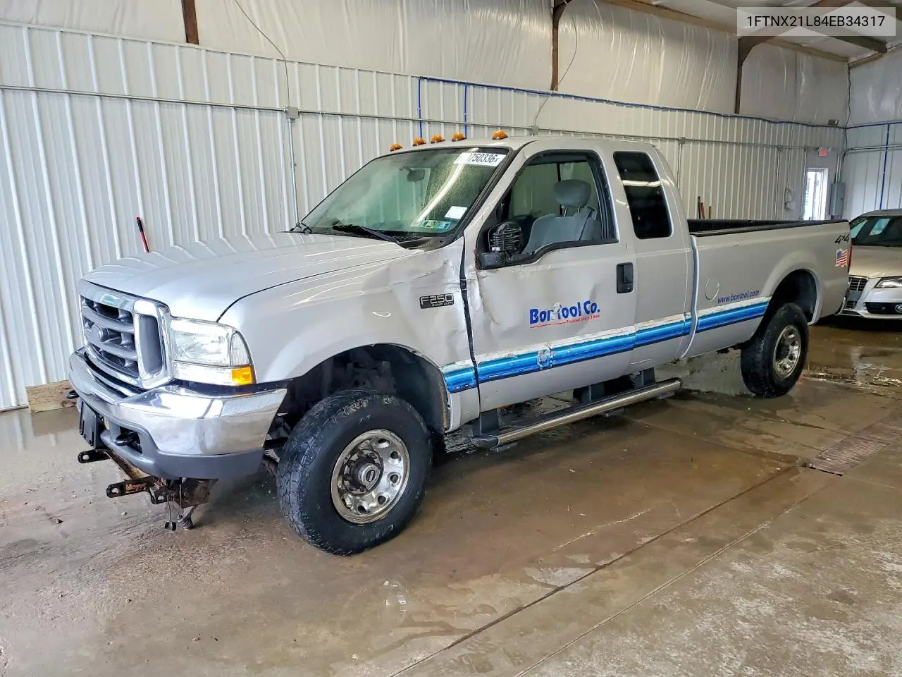 2004 Ford F250 Super Duty VIN: 1FTNX21L84EB34317 Lot: 60750336
