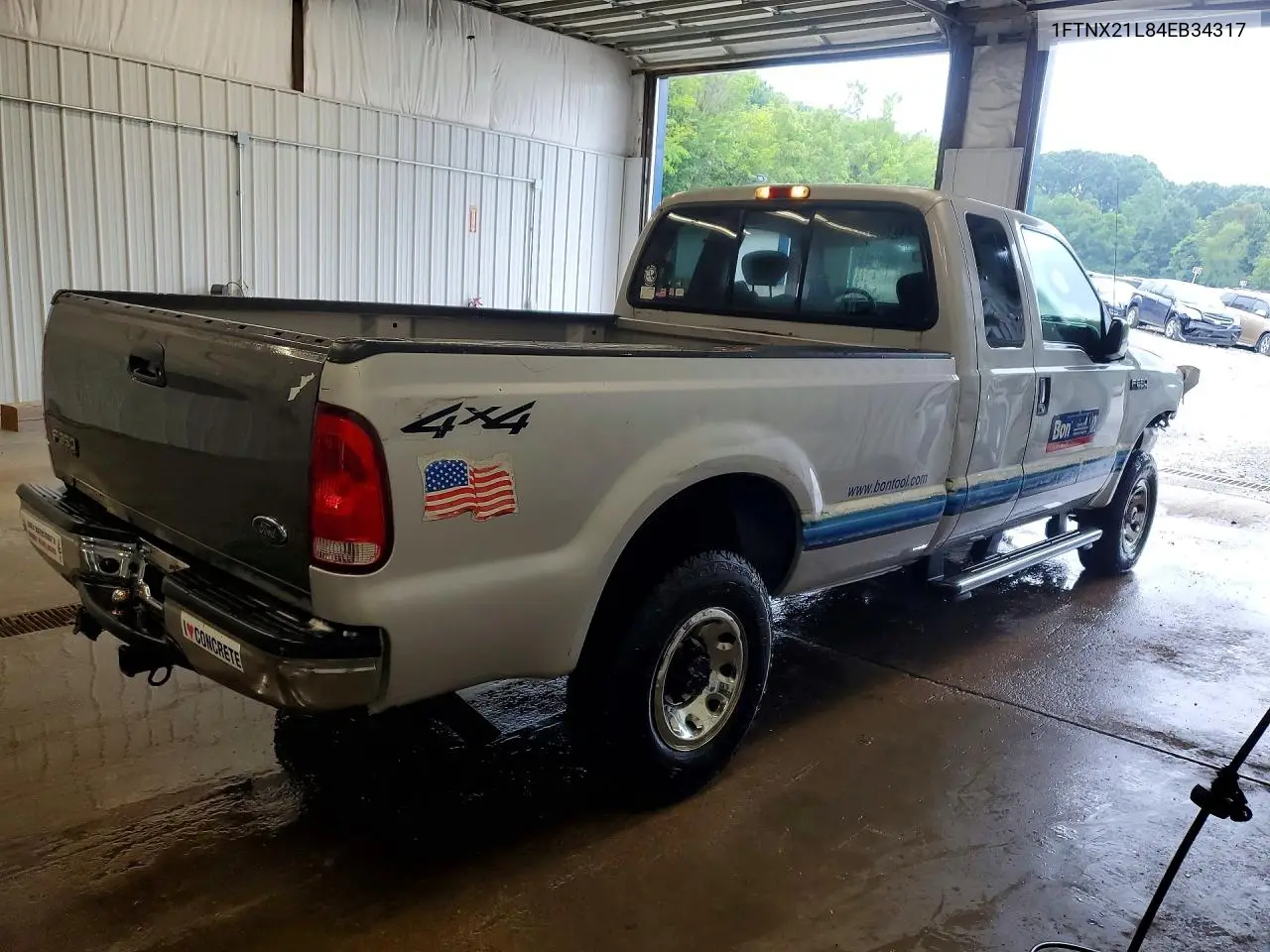 2004 Ford F250 Super Duty VIN: 1FTNX21L84EB34317 Lot: 60750336
