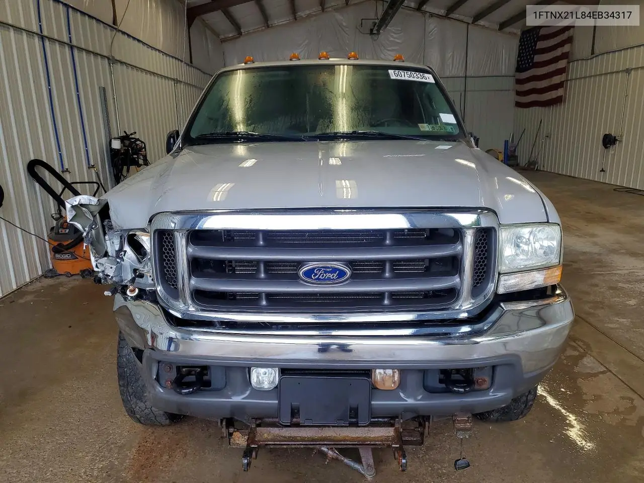 2004 Ford F250 Super Duty VIN: 1FTNX21L84EB34317 Lot: 60750336