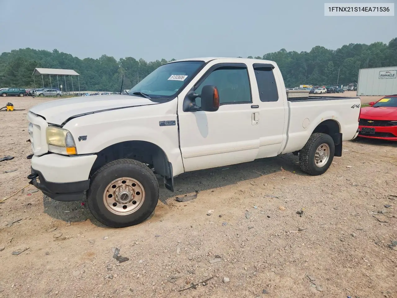 2004 Ford F250 Super Duty VIN: 1FTNX21S14EA71536 Lot: 61303606
