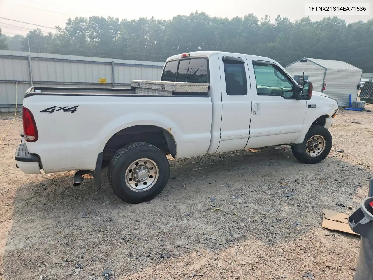 2004 Ford F250 Super Duty VIN: 1FTNX21S14EA71536 Lot: 61303606