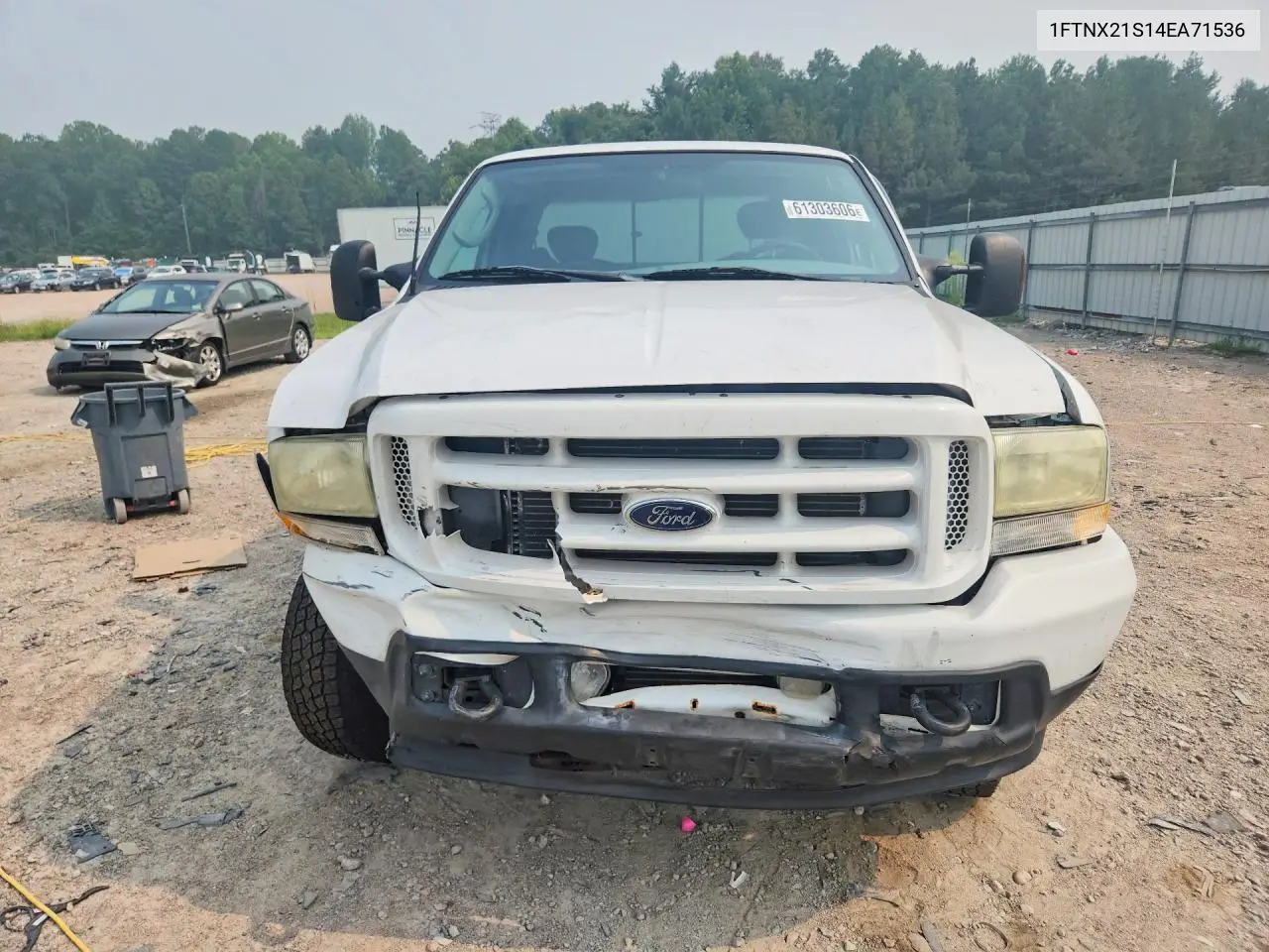 2004 Ford F250 Super Duty VIN: 1FTNX21S14EA71536 Lot: 61303606