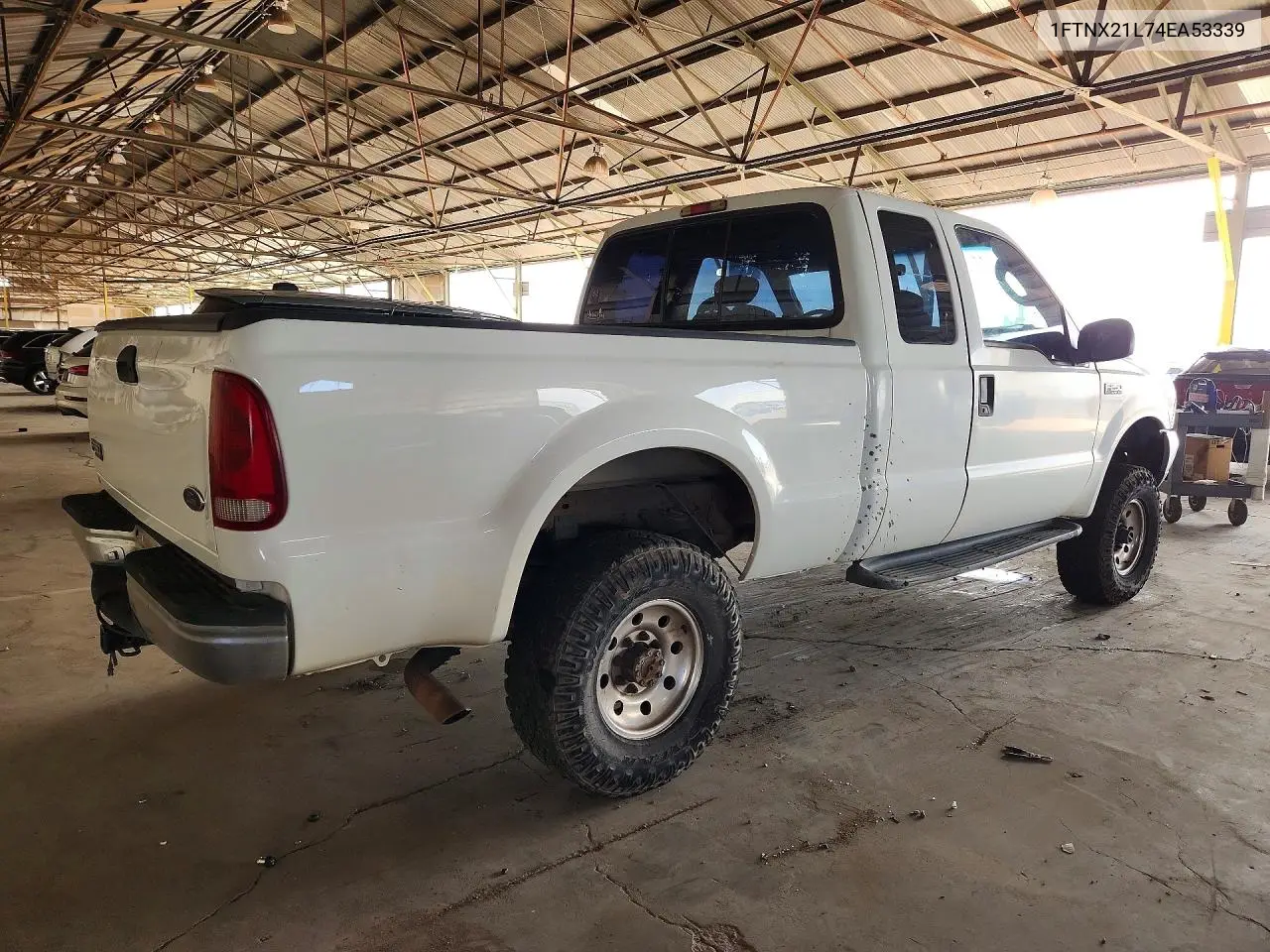 2004 Ford F250 Super Duty VIN: 1FTNX21L74EA53339 Lot: 61745346
