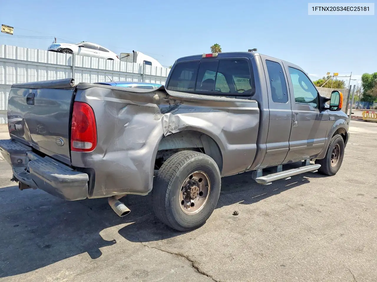 2004 Ford F250 Super Duty VIN: 1FTNX20S34EC25181 Lot: 61957486