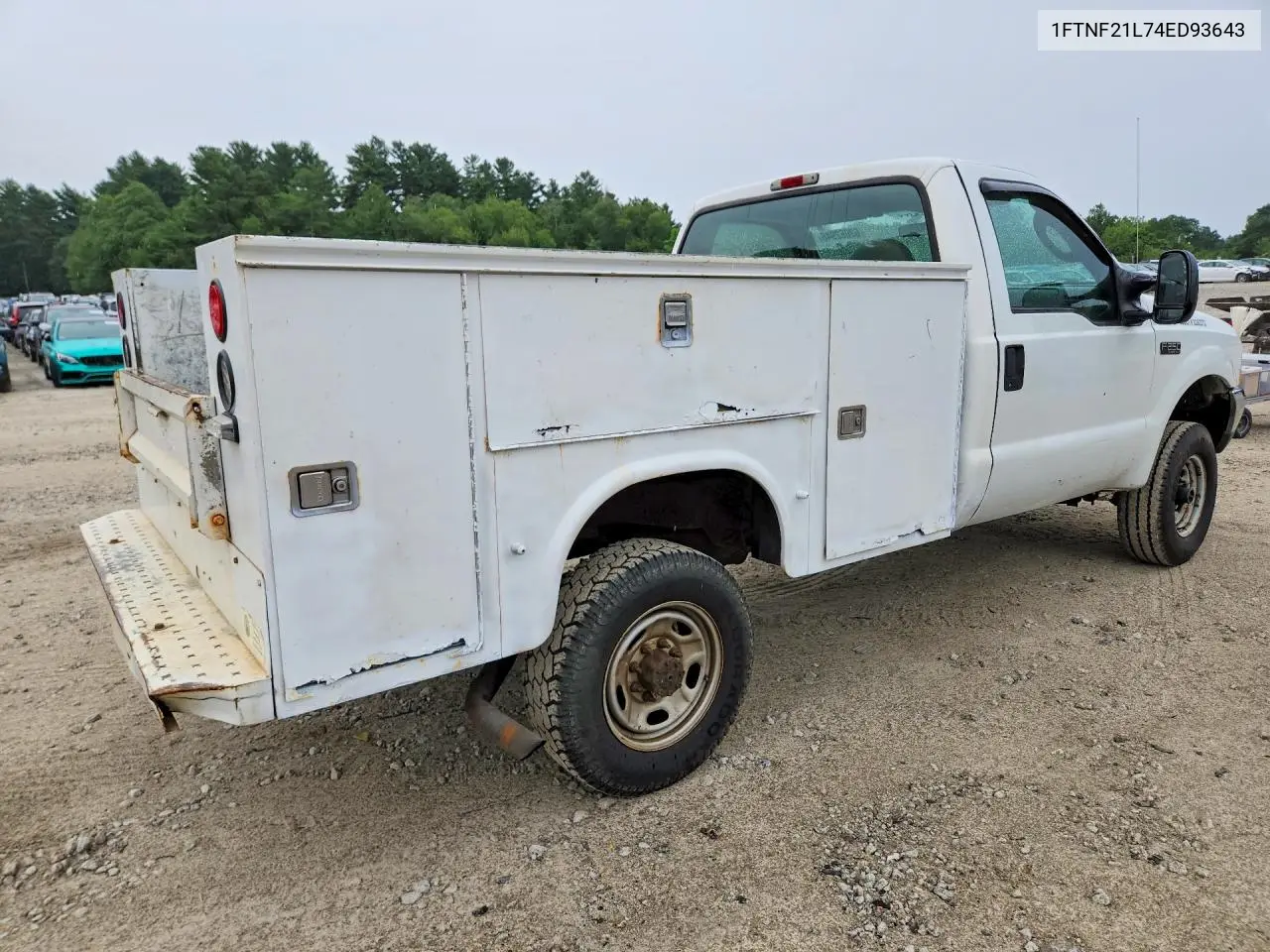 2004 Ford F250 Super Duty VIN: 1FTNF21L74ED93643 Lot: 62062946
