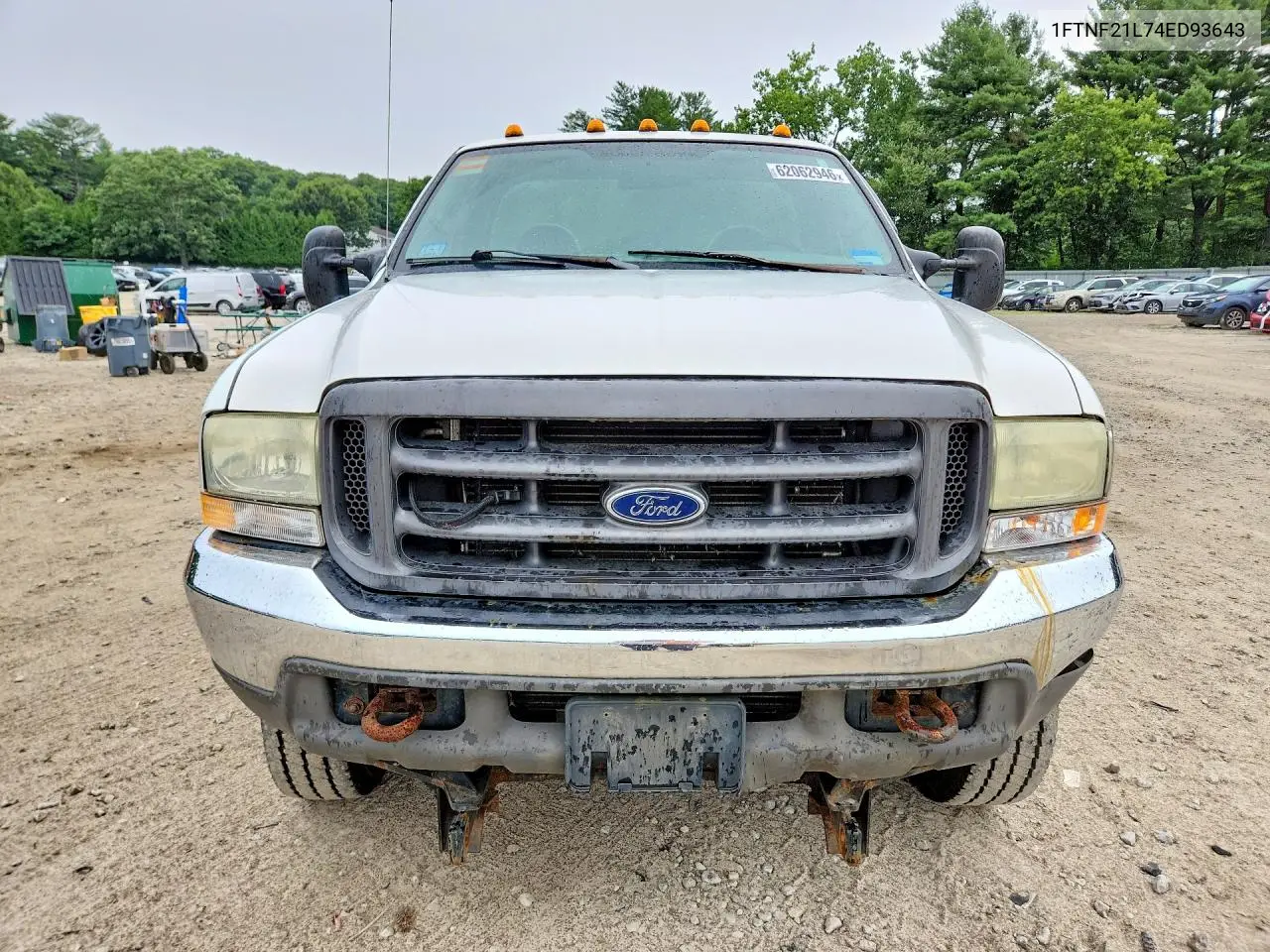 2004 Ford F250 Super Duty VIN: 1FTNF21L74ED93643 Lot: 62062946