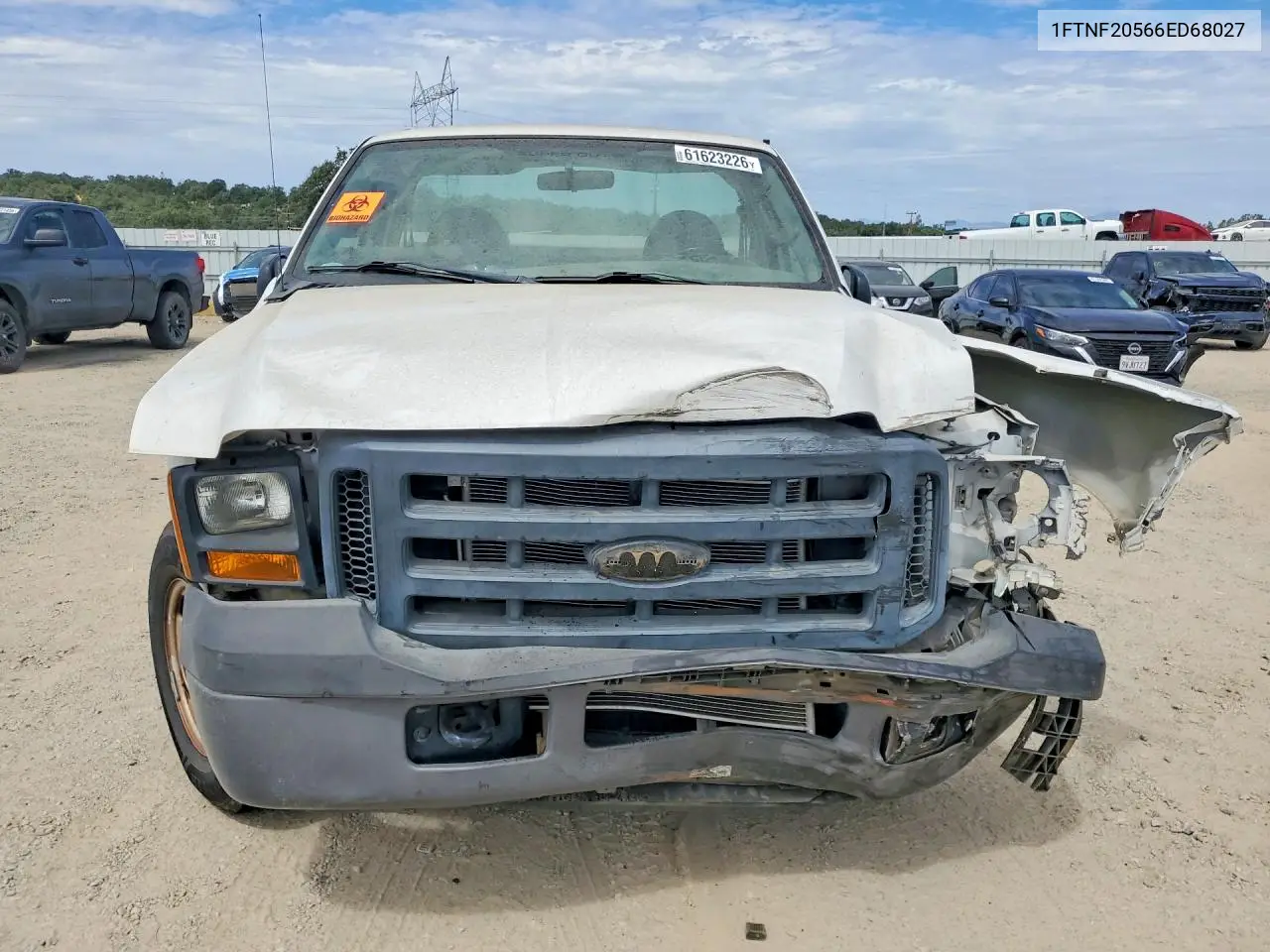 2006 Ford F250 Super Duty VIN: 1FTNF20566ED68027 Lot: 61623226