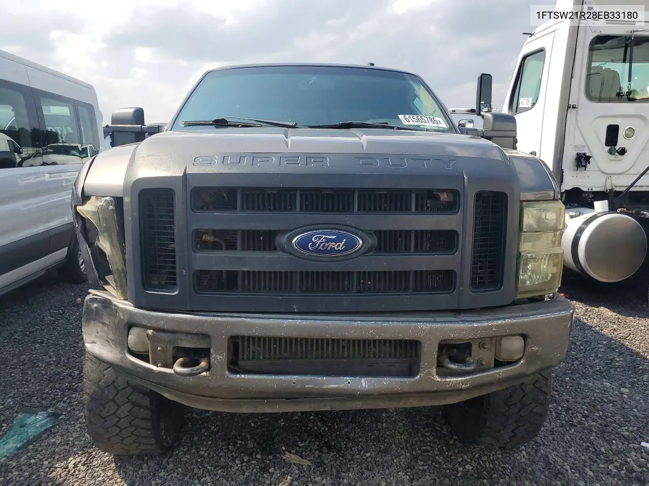 2008 Ford F250 Super Duty VIN: 1FTSW21R28EB33180 Lot: 61565786