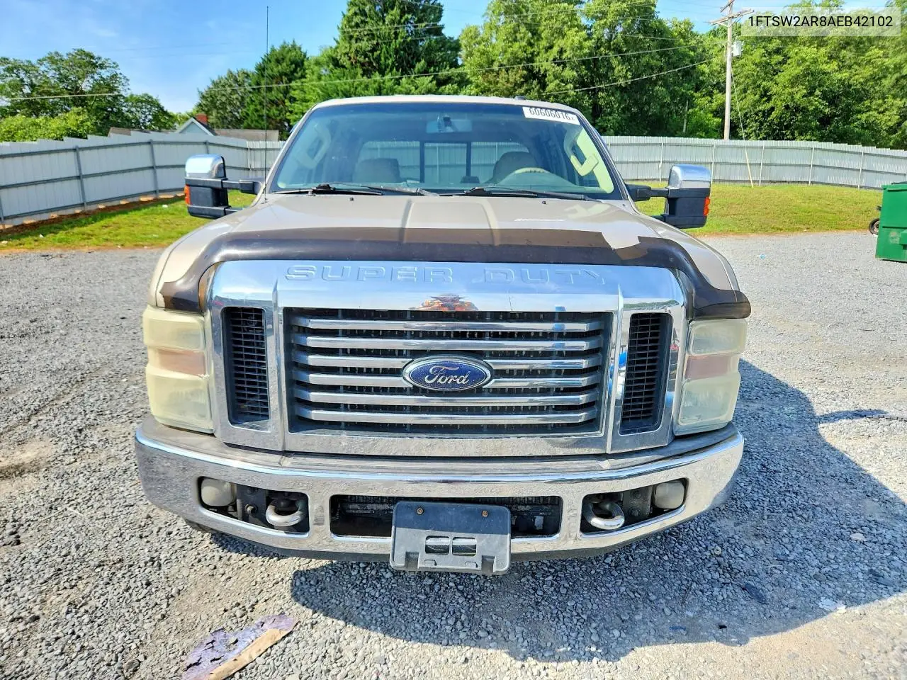 2010 Ford F250 Super Duty VIN: 1FTSW2AR8AEB42102 Lot: 60606016