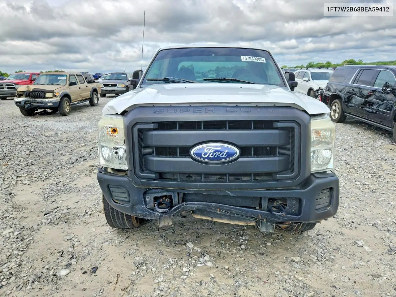 2011 Ford F250 Super Duty VIN: 1FT7W2B68BEA59412 Lot: 57849386