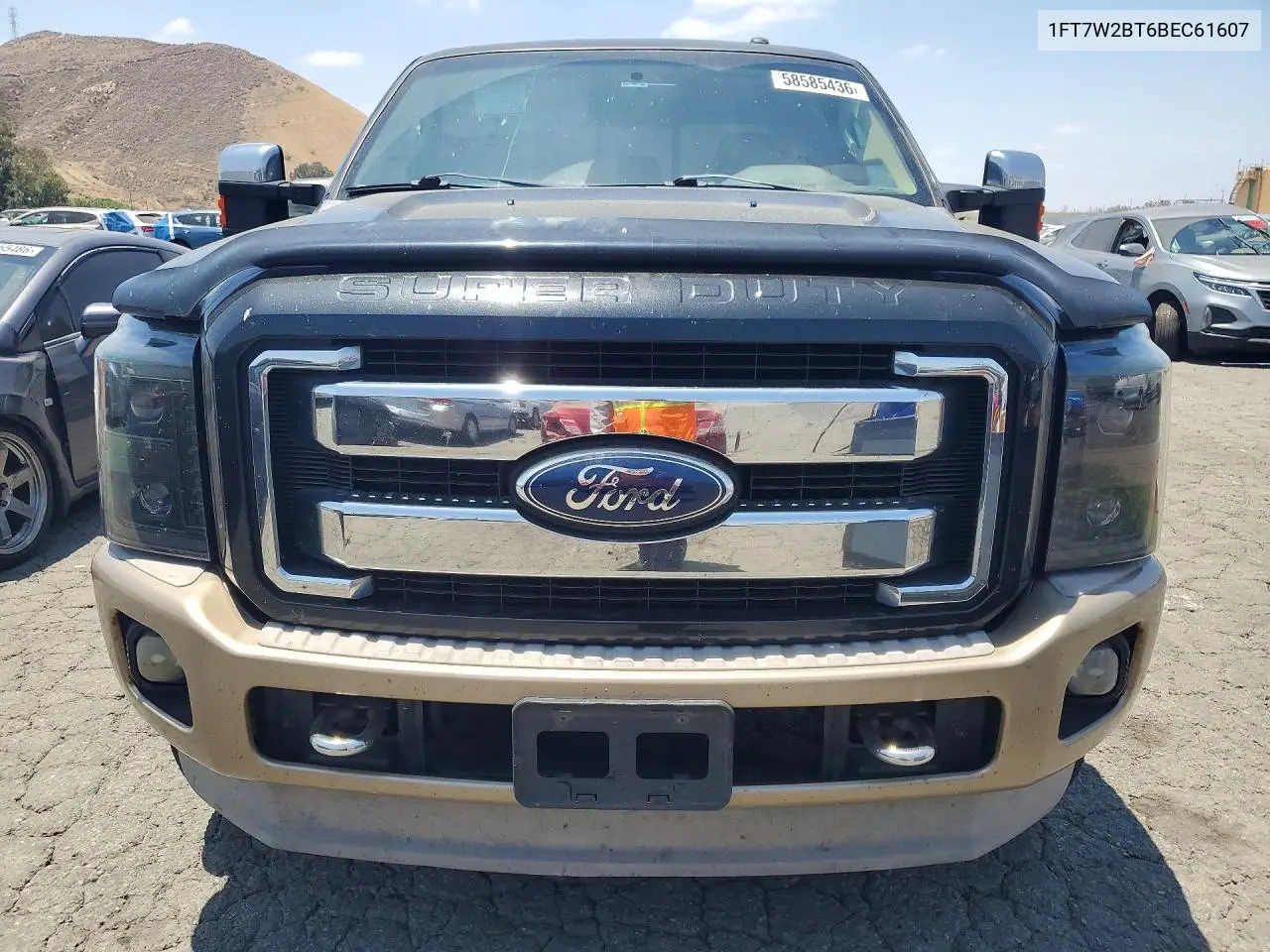 2011 Ford F250 Super Duty VIN: 1FT7W2BT6BEC61607 Lot: 58585436
