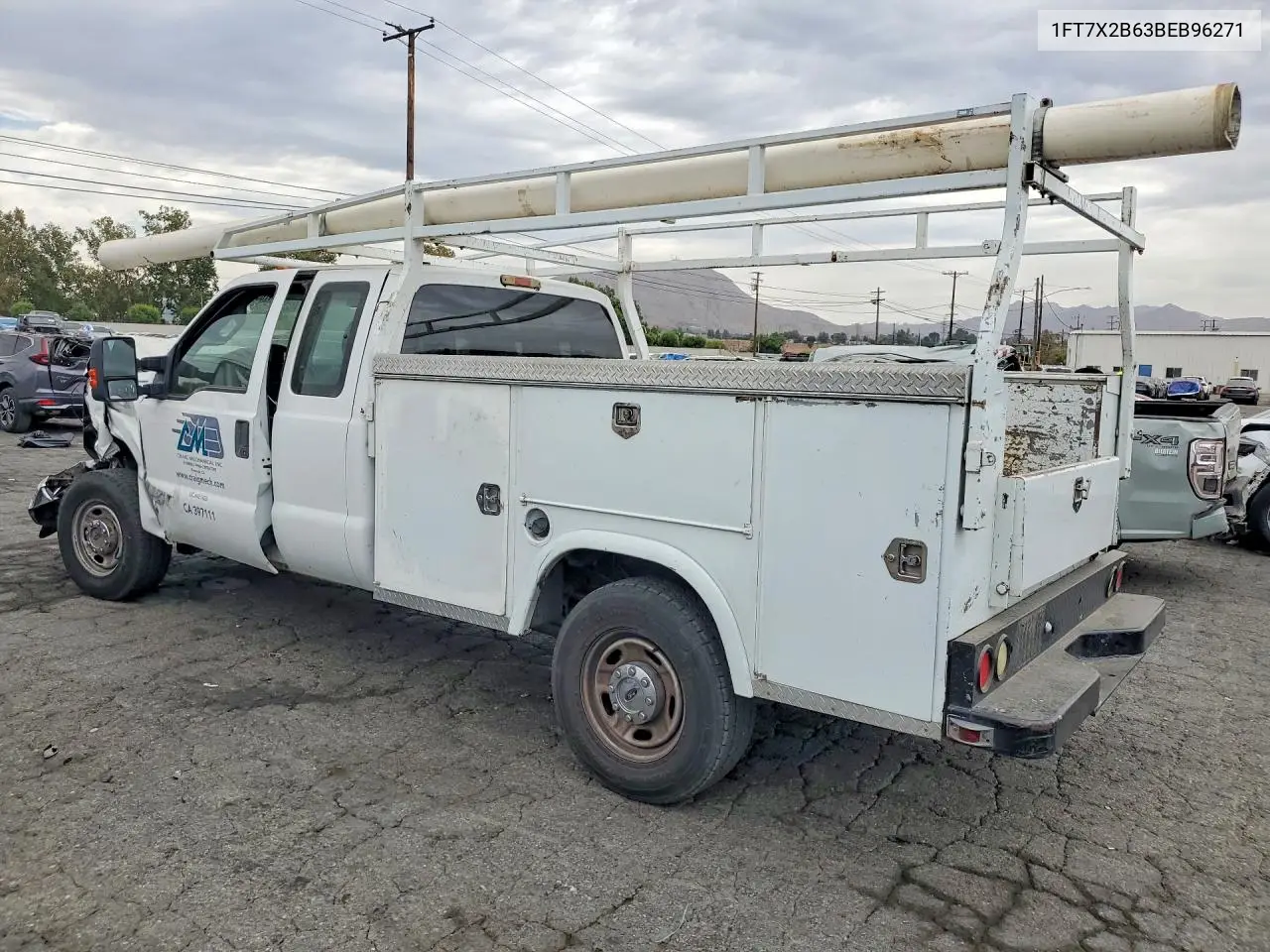 2011 Ford F250 Super Duty VIN: 1FT7X2B63BEB96271 Lot: 61785196