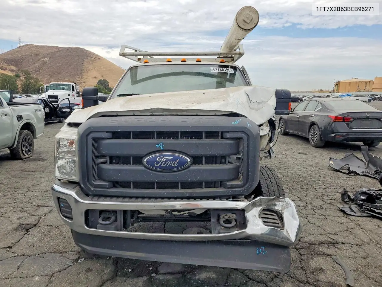 2011 Ford F250 Super Duty VIN: 1FT7X2B63BEB96271 Lot: 61785196