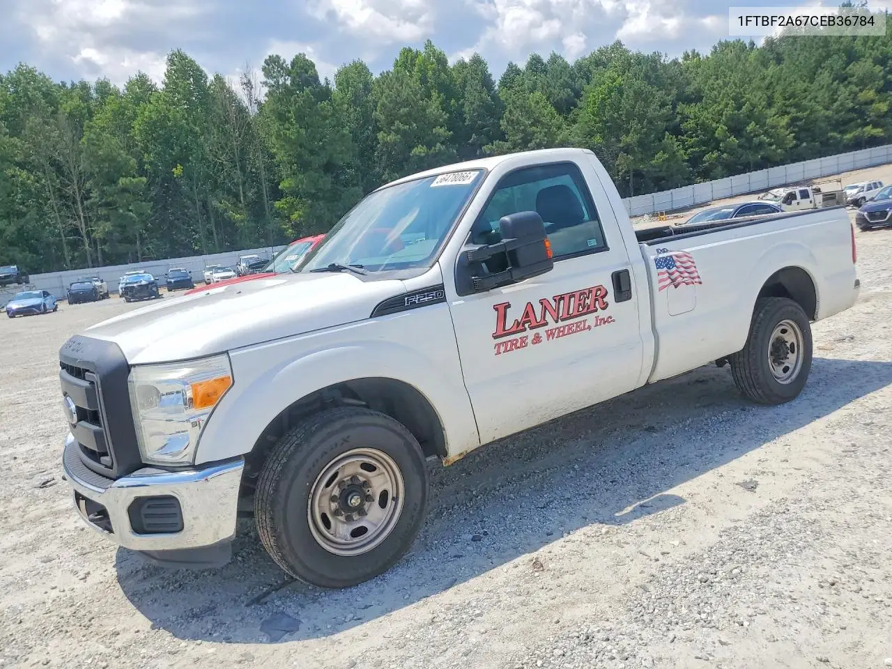 2012 Ford F250 VIN: 1FTBF2A67CEB36784 Lot: 56478066