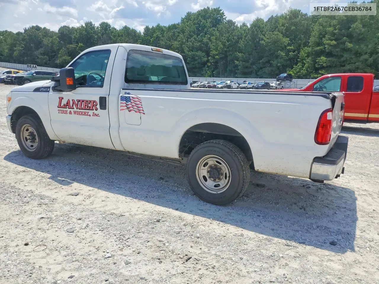 2012 Ford F250 VIN: 1FTBF2A67CEB36784 Lot: 56478066