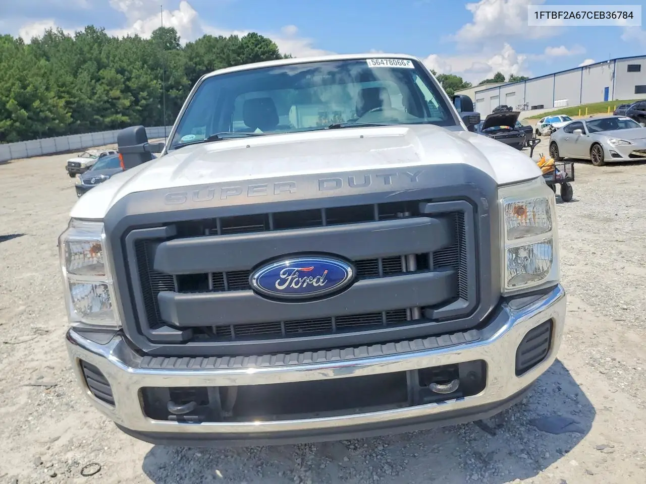 2012 Ford F250 VIN: 1FTBF2A67CEB36784 Lot: 56478066