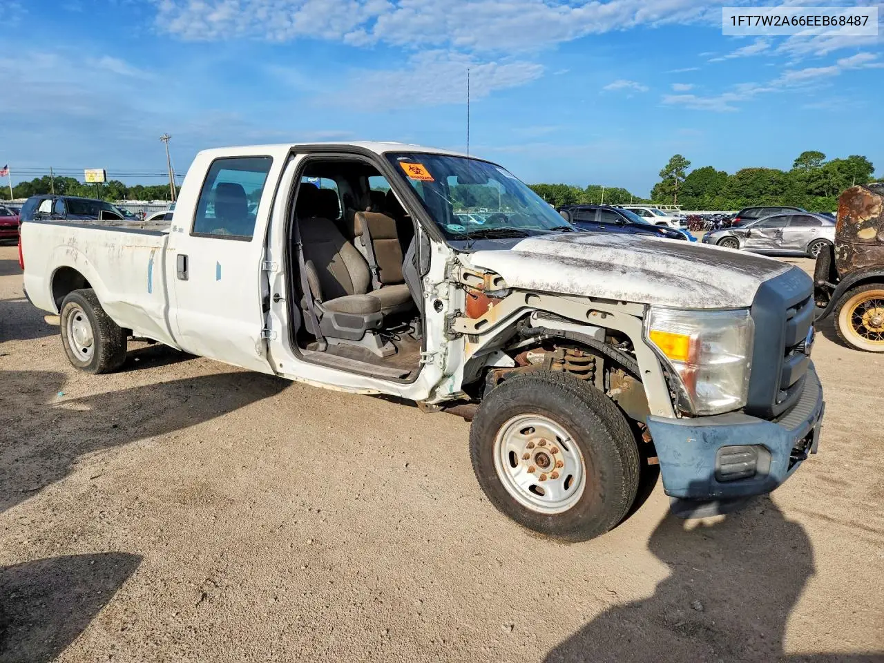 2014 Ford F250 Super Duty VIN: 1FT7W2A66EEB68487 Lot: 60885696