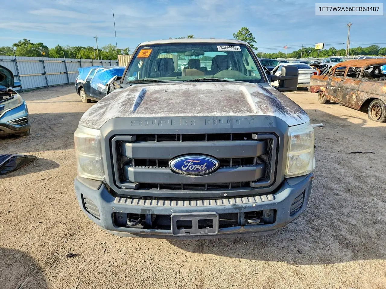 2014 Ford F250 Super Duty VIN: 1FT7W2A66EEB68487 Lot: 60885696