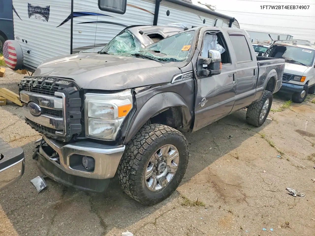 2014 Ford F250 Super Duty VIN: 1FT7W2BT4EEB74907 Lot: 61230926