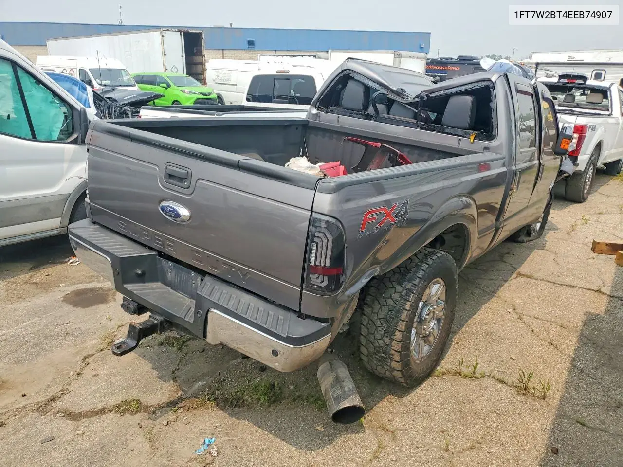 2014 Ford F250 Super Duty VIN: 1FT7W2BT4EEB74907 Lot: 61230926